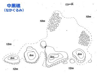 ポイントマップ／中黒礁（なかぐるみ）