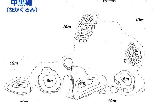 ポイントマップ／中黒礁（なかぐるみ）